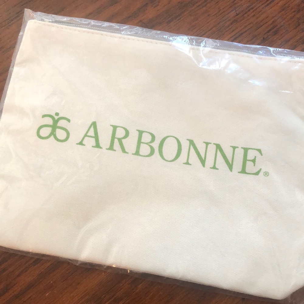 Arbonne zip makeup bag